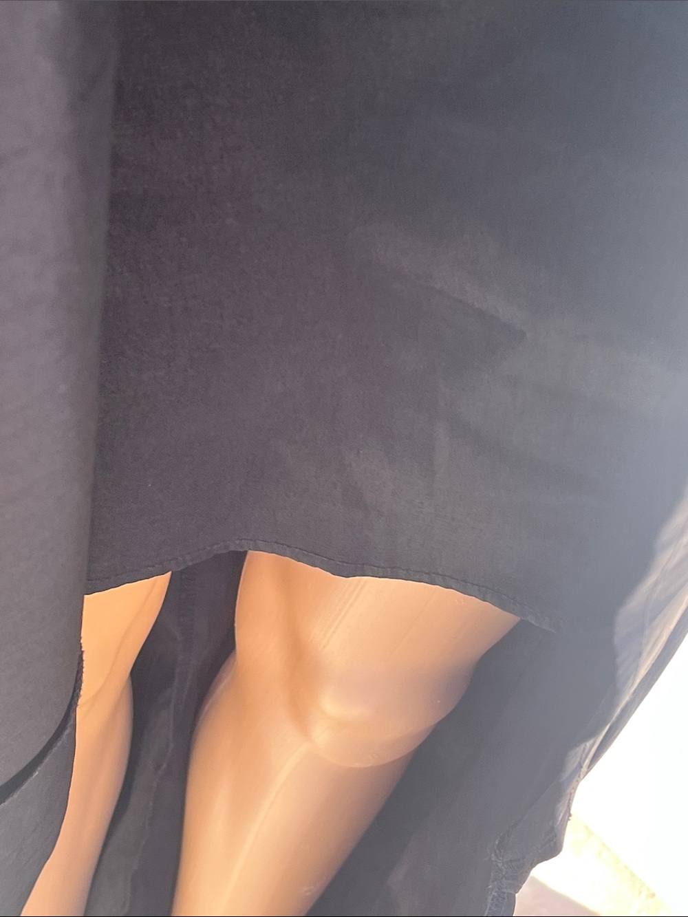 Black Gown with mesh detail and side cutouts - Picture 4 of 10